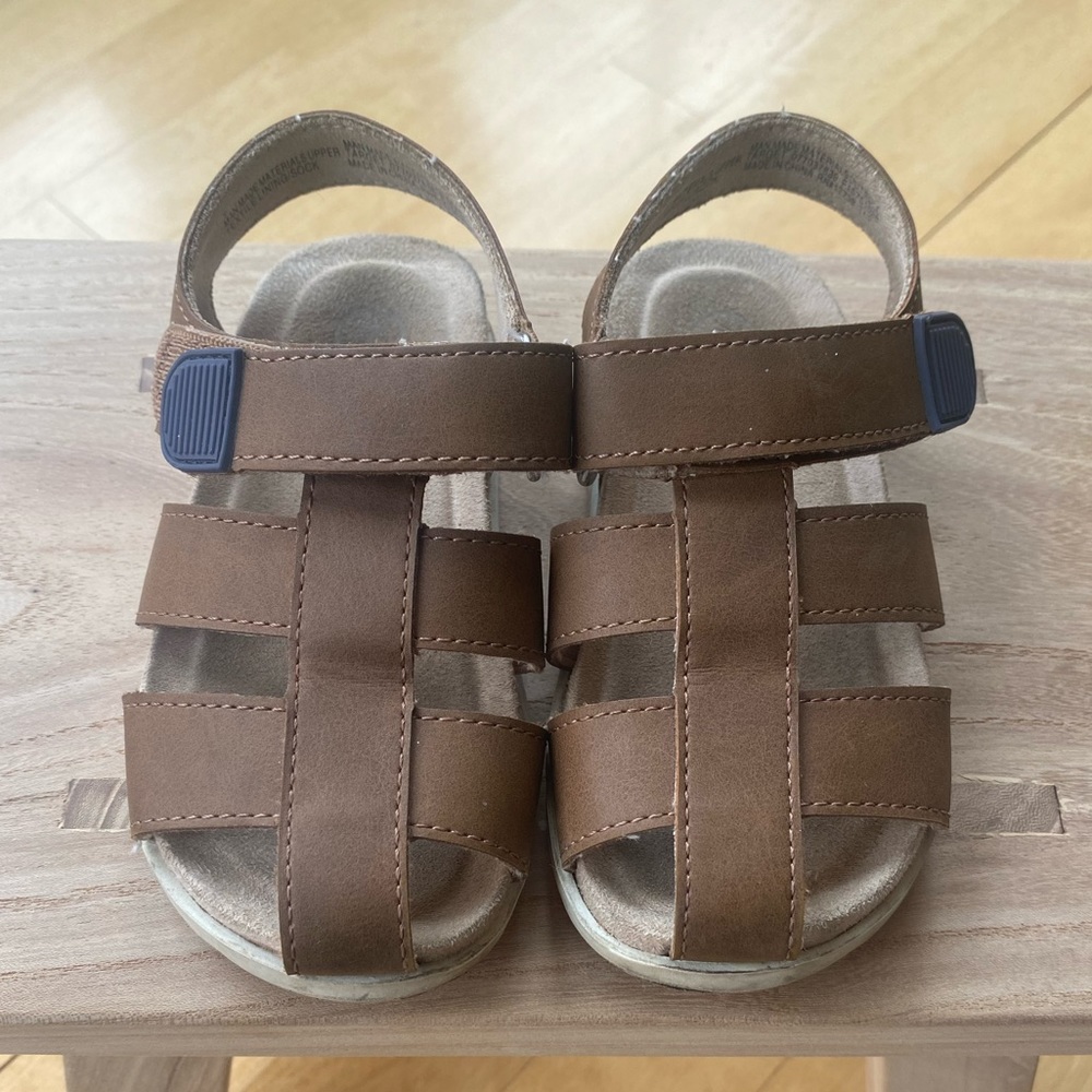 Cat and Jack Toddler Cohen Sandals, Brown, size 7